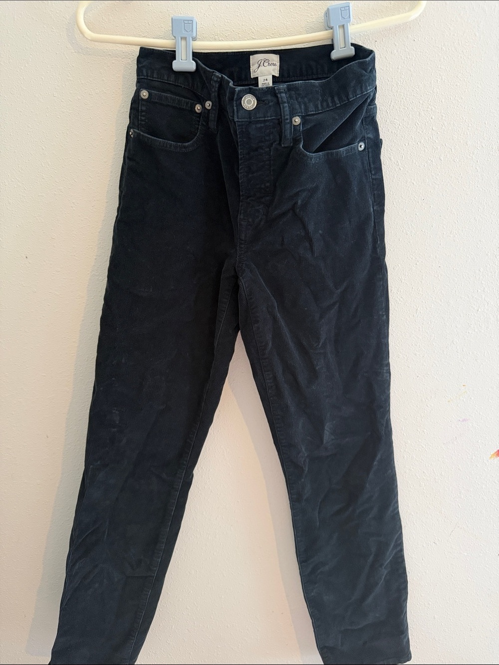J. Crew Black Corduroy  Slim straight Jeans